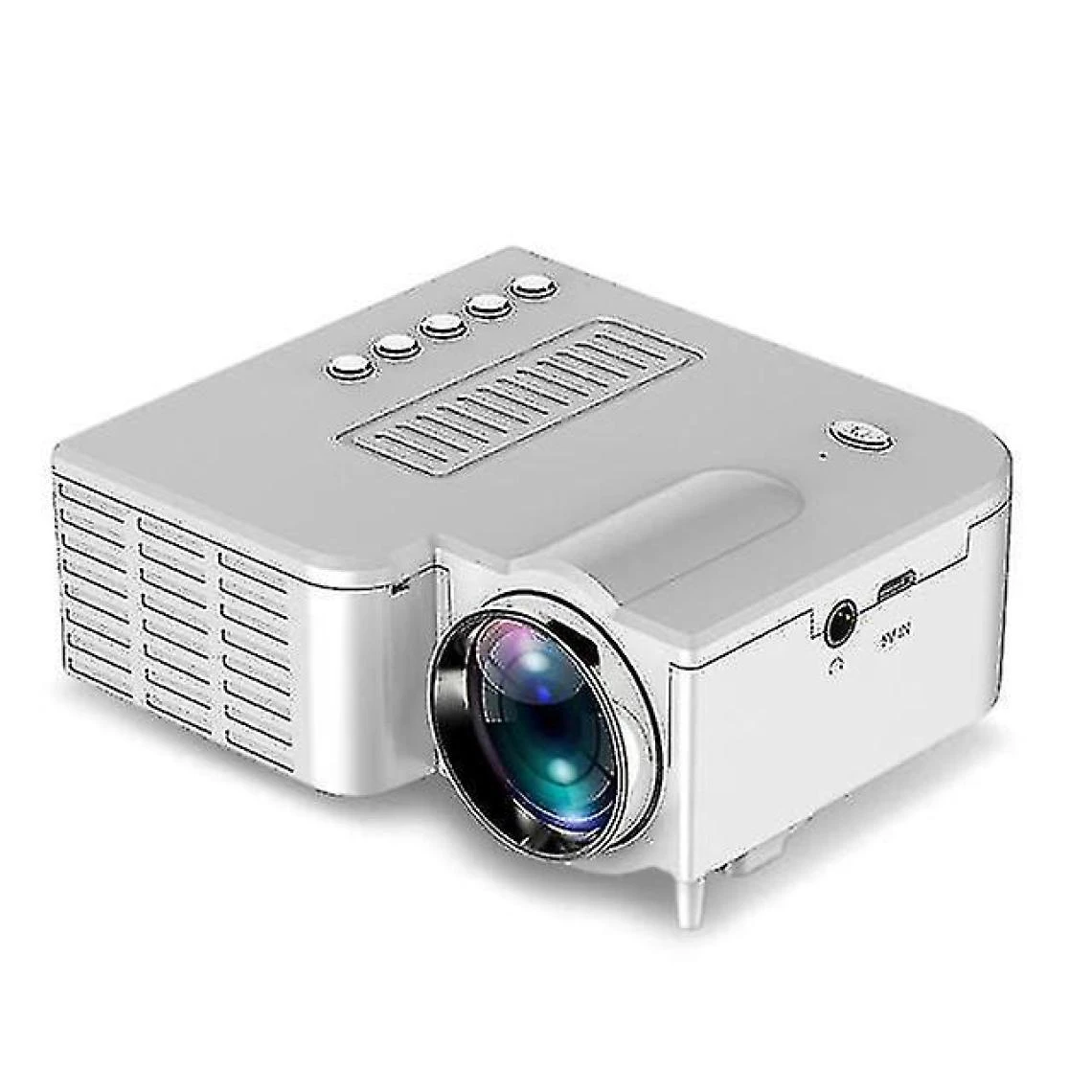 Universal 1080p Home Cinema Movie Video Projecteur LED (White) – Image 2