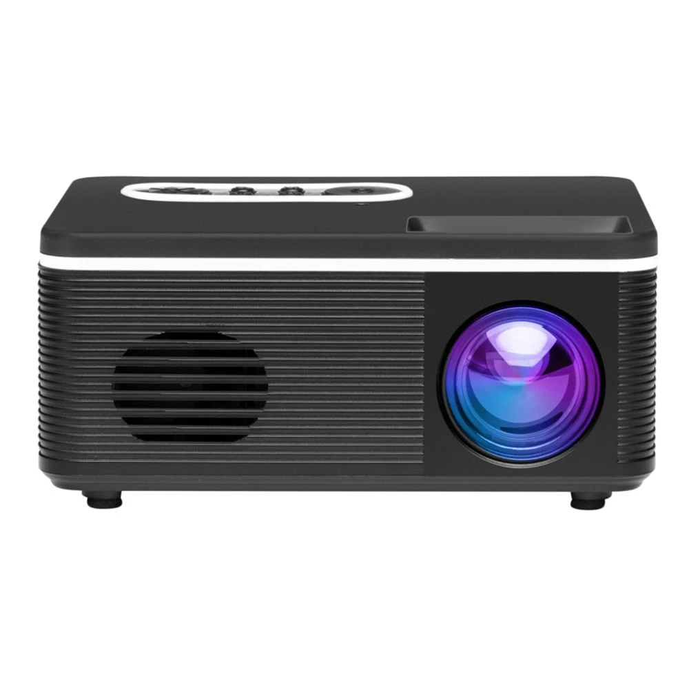 Marque Generique Mini Projecteur LED HD 1080P Cinéma Maison 20-100 Pouces Image EU Noi... – Image 4