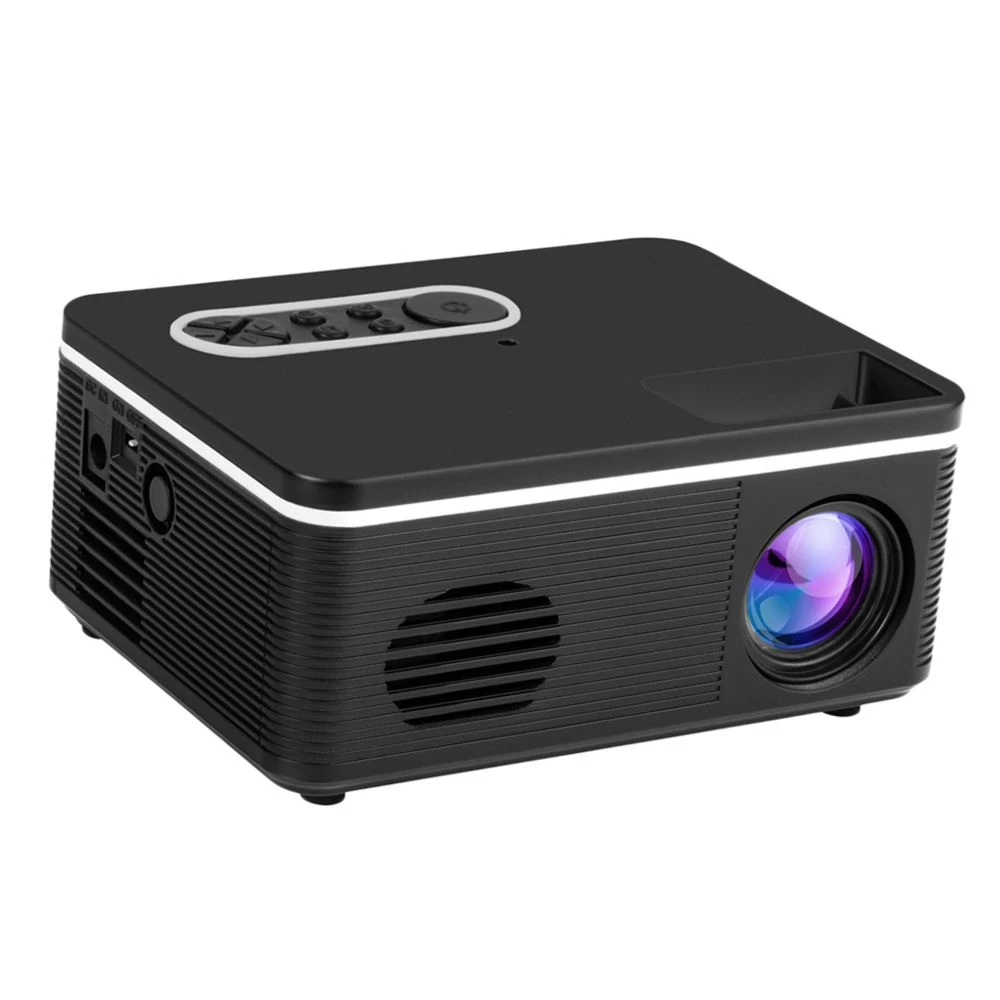 Marque Generique Mini Projecteur LED HD 1080P Cinéma Maison 20-100 Pouces Image EU Noi... – Image 5