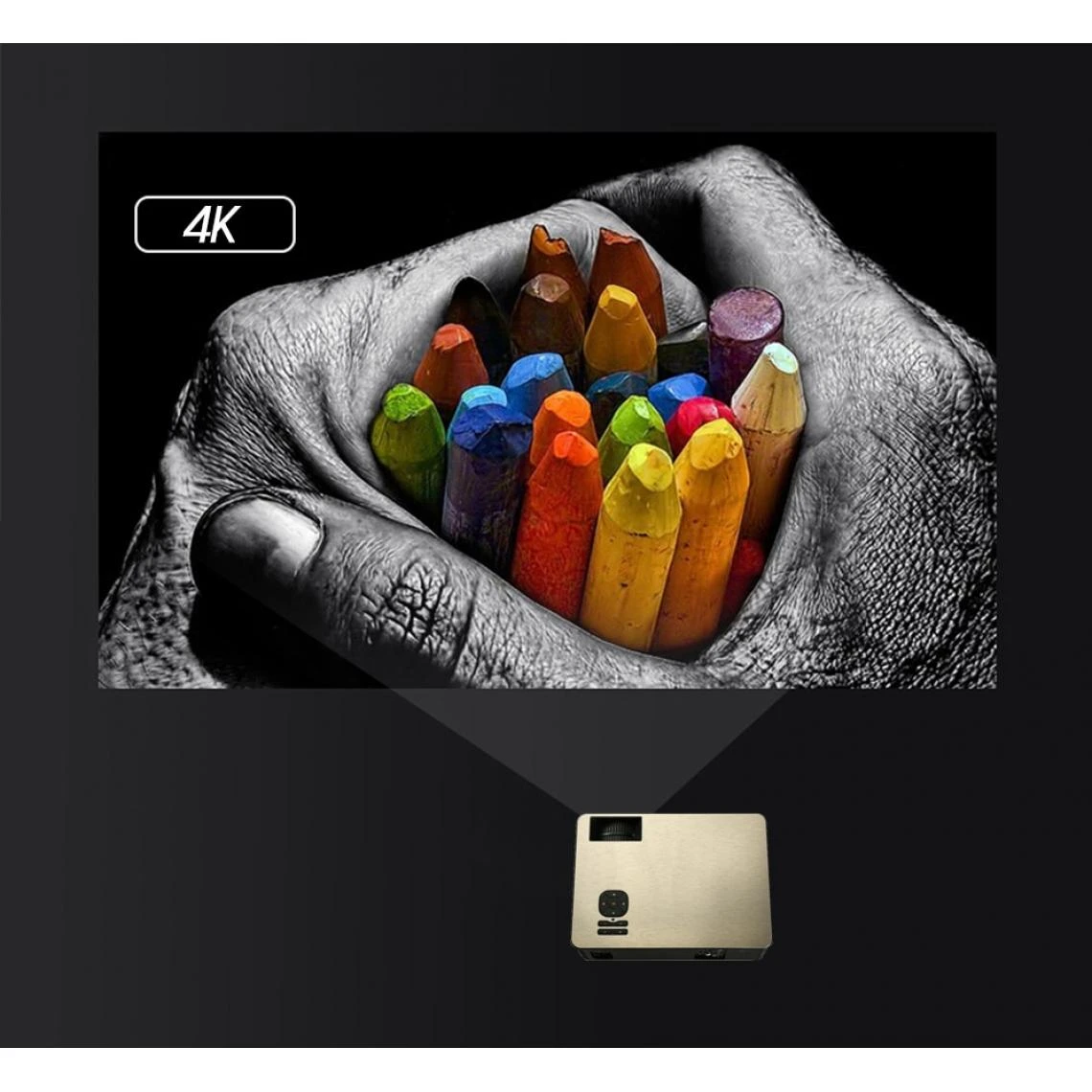 Universal ALSTON M5 M5W M5SSW M5SW Support De Projecteur Full HD 1080P 4K Androi... – Image 3