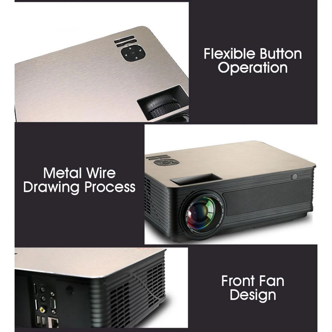 Universal ALSTON M5 M5W M5SSW M5SW Support De Projecteur Full HD 1080P 4K Androi... – Image 5