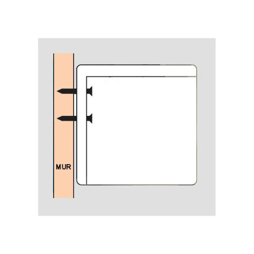 Kimex Ecran De Projection Motorisé 1,80x1,35m 4:3 – Image 3