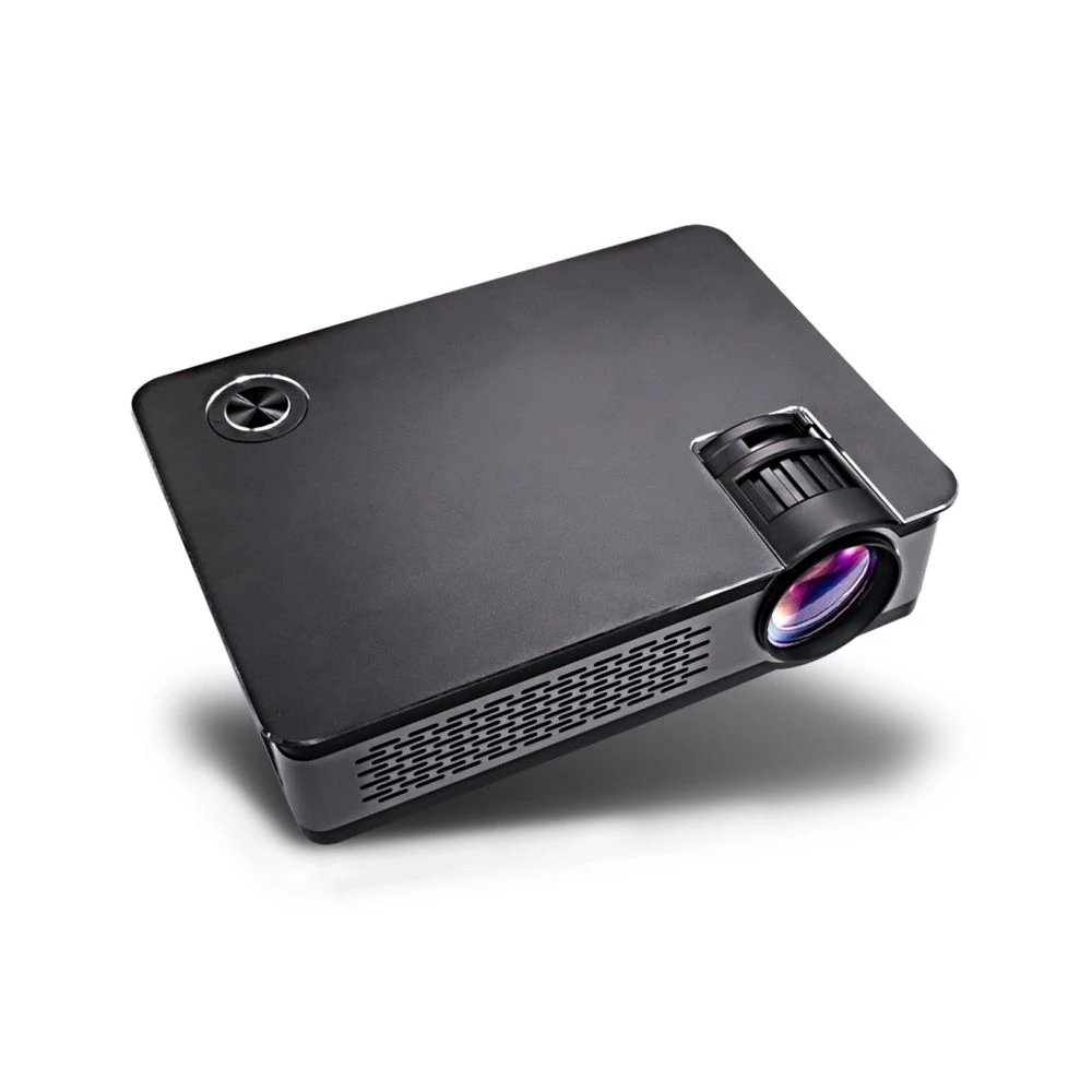 Wewoo Mini Vidéoprojecteur Noir Cinéma Maison Réglable Keystone Optique F... – Image 5