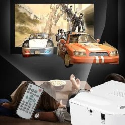 Universal Pro HDMI Portable Mini LED Entertainment Projecteur Home Cinema Theatr...