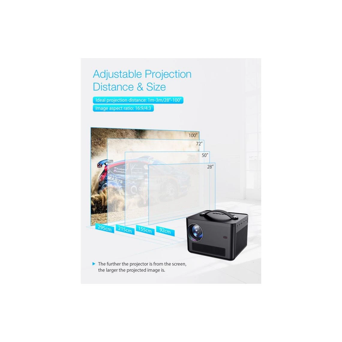 Clover Life Projecteur Intelligent GT1 Smart HD 9800 Lumens – Image 5