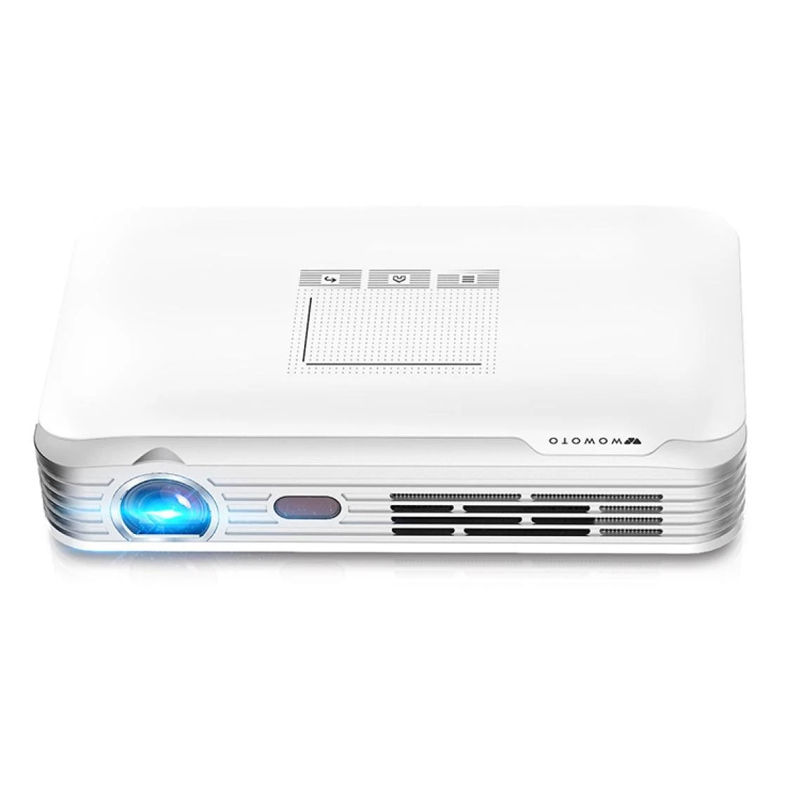 Boluobao Vidéoprojecteur T9 1280X800dpi Système Android Wi-Fi Home Cinéma Bl...